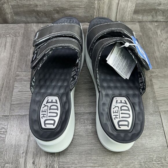 Hey Dude Delray Slide Classic Women's size 10 Metallic Platform Sandals - Picture 6 of 8